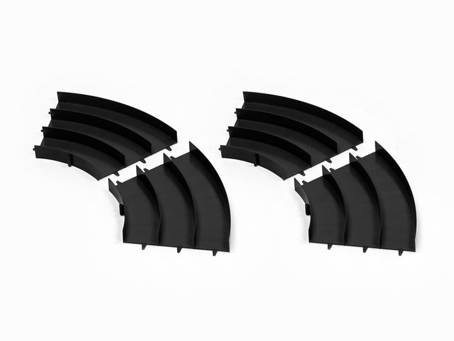 Tamiya 95522 Japan Cup Junior Circuit Curve Section Set (Black, 4pcs.)：圖片 1