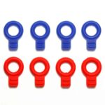 Tamiya 95393 Rubber Body Catches (Blue/Red)