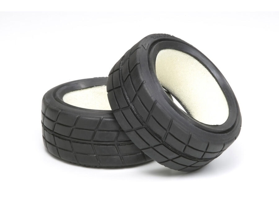 Tamiya 51023 Medium-narrow Racing Radial Tires (1pr.)：圖片 1
