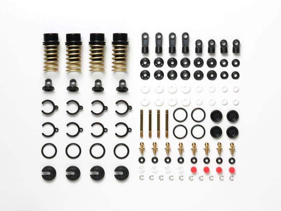 Tamiya 47342 TRF Special Damper Black (Hard Black Coating) 4pcs.：圖片 1