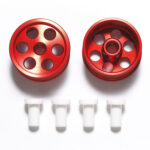 Tamiya 95516 HG Aluminum Reversible Wheels for Low Profile Tires (Super X & XX, Red/2pcs.)