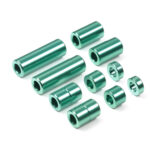 Tamiya 95515 Aluminum Spacer Set (12/6.7/6/3/1.5mm, 2pcs. each) (Green)