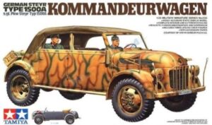 Tamiya 35235 1/35 German Steyr Type 1500A Kommandeurwagen：圖片 2
