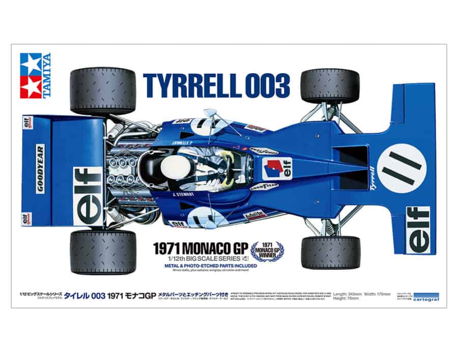 Tamiya 12054 1/12 Tyrell 003 1971 Monaco GP：圖片 2