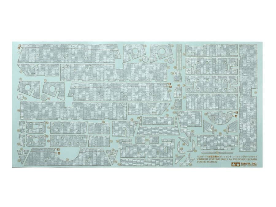 Tamiya 12644 Zimmerit Coating Sheet For 1/35 Elefant：圖片 1