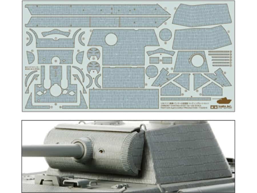 Tamiya 12646 Zimmerit Coating Sheet For 1/35 Panther Ausf.G Early Production：圖片 1
