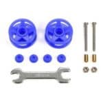 Tamiya 15532 Low Friction Plastic Double Rollers (Blue/19-19mm)