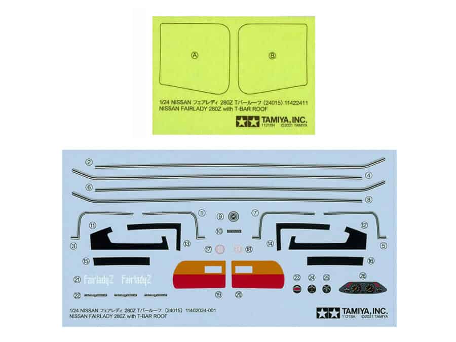 Tamiya 24015 1/24 Nissan Fairlady 280Z with T-Bar Roof：圖片 6