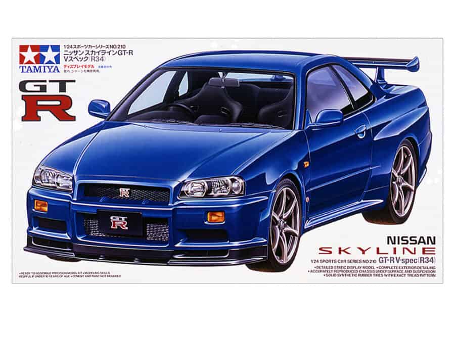 Tamiya 24210 1/24 Nissan Skyline GT-R V-spec (R34)：圖片 2