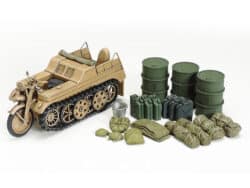 Tamiya 32412 1/48 German Luftwaffe Crew (Winter) w/Kettenkraftrad：圖片 3