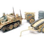 Tamiya 32502 1/48 Kettenkraftrad w/Infantry Cart & Goliath Demolition Vehicle