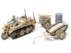 Tamiya 32502 1/48 Kettenkraftrad w/Infantry Cart & Goliath Demolition Vehicle