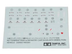 Tamiya 32502 1/48 Kettenkraftrad w/Infantry Cart & Goliath Demolition Vehicle：圖片 6