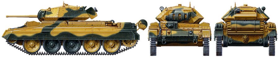 Tamiya 32541 1/48 Crusader Mk.I/II British Cruiser Tank Mk.VI：圖片 4