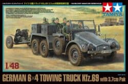 Tamiya 32580 1/48 German 6x4 Towing Truck Kfz.69 with 3.7cm Pak:圖片 2