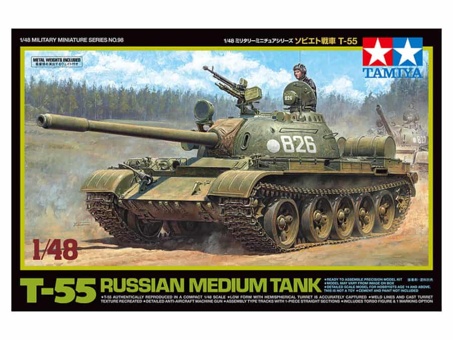 Tamiya 32598 1/48 Russian Medium Tank T-55：圖片 2