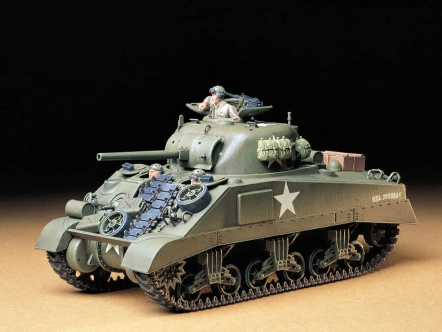 Tamiya 35190 1/35 U.S. Medium Tank M4 Sherman (Early Production)：圖片 1