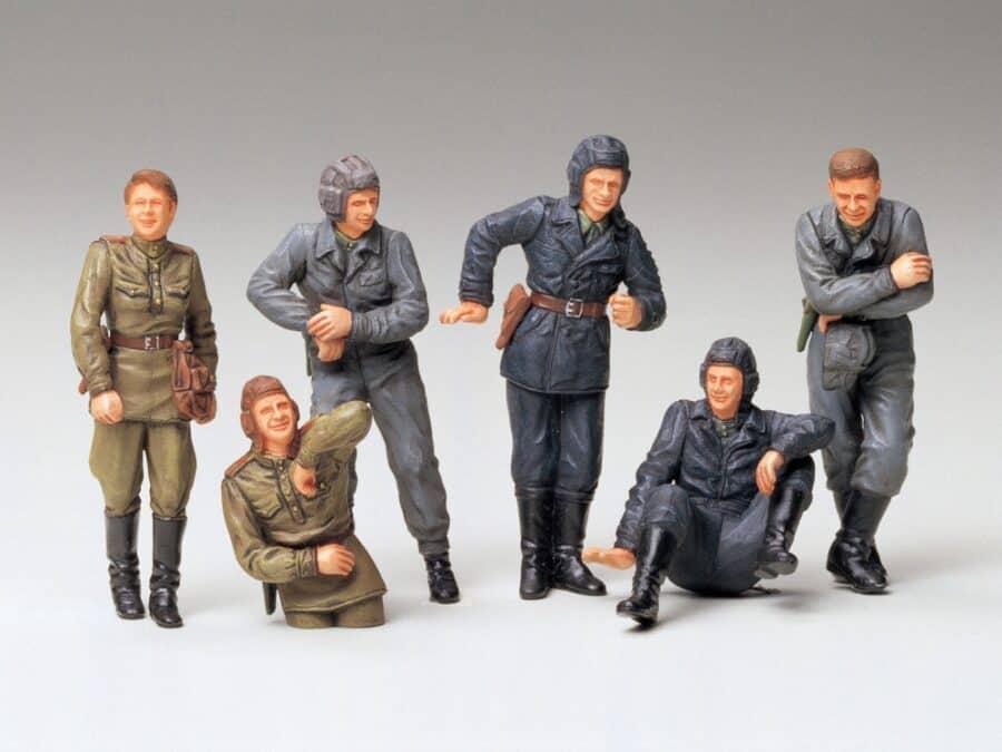 Tamiya 35214 1/35 Russian Army Tank Crew At Rest：圖片 1