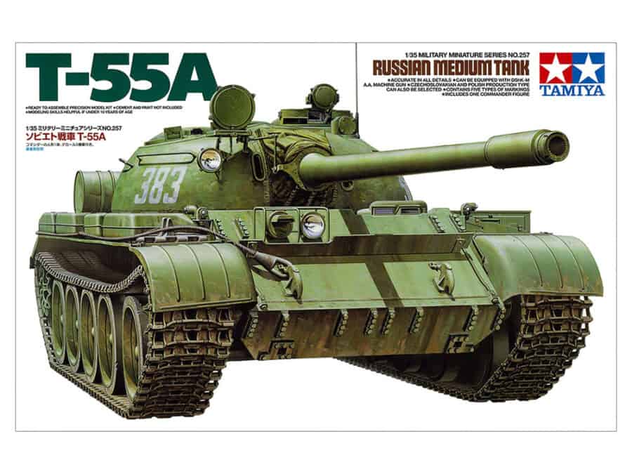 Tamiya 35257 1/35 Russian Medium Tank T-55A：圖片 2