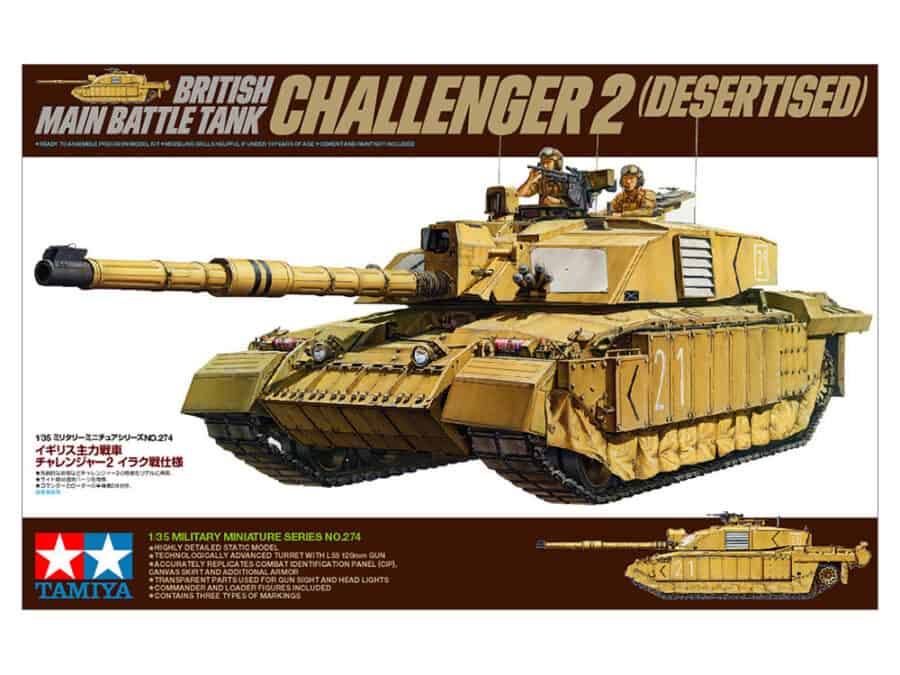Tamiya 35274 1/35 British Main Battle Tank Challenger 2 (Desertised)：圖片 2