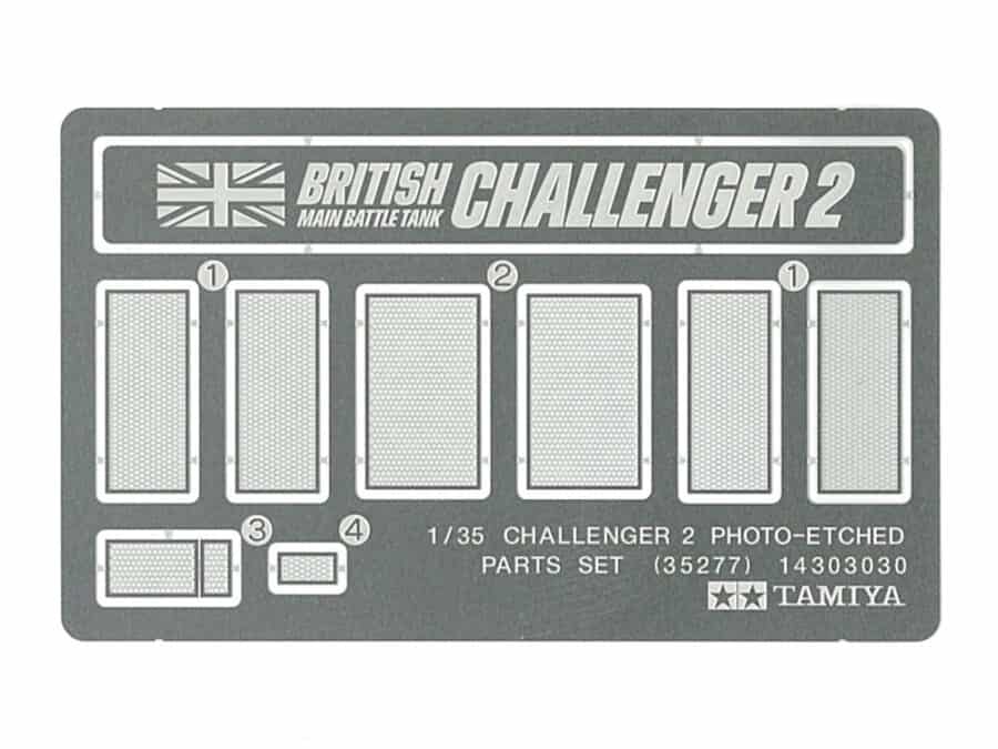 Tamiya 35277 1/35 British Main Battle Tank Challenger 2 Photo-Etched Parts Set：圖片 1