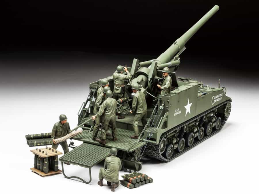 Tamiya 35351 1/35 U.S. Self-Propelled 155mm Gun M40：圖片 1