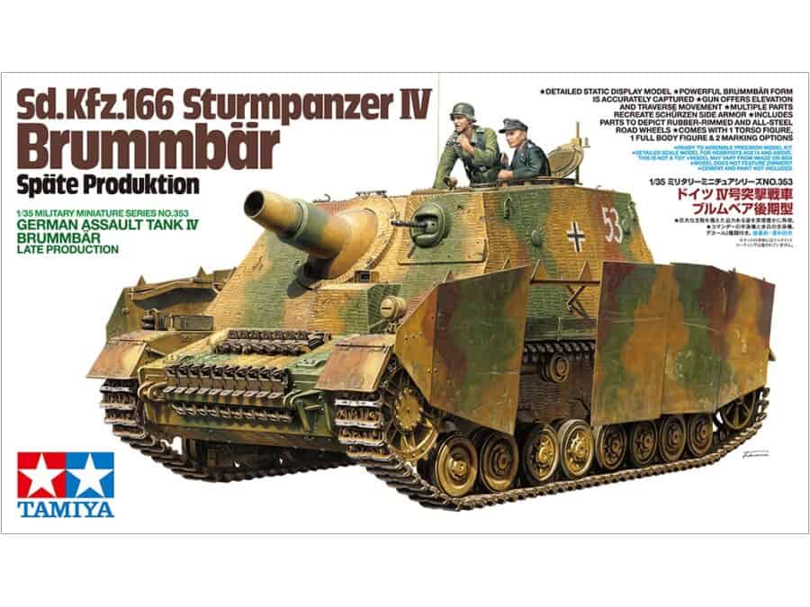 Tamiya 35353 1/35 German Assault Tank IV Brummbar Late Production：圖片 2