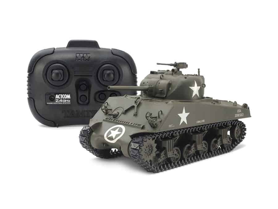 Tamiya 48217 1/35 RC U.S. Medium Tank M4A3 Sherman (w/Control Unit)：圖片 1