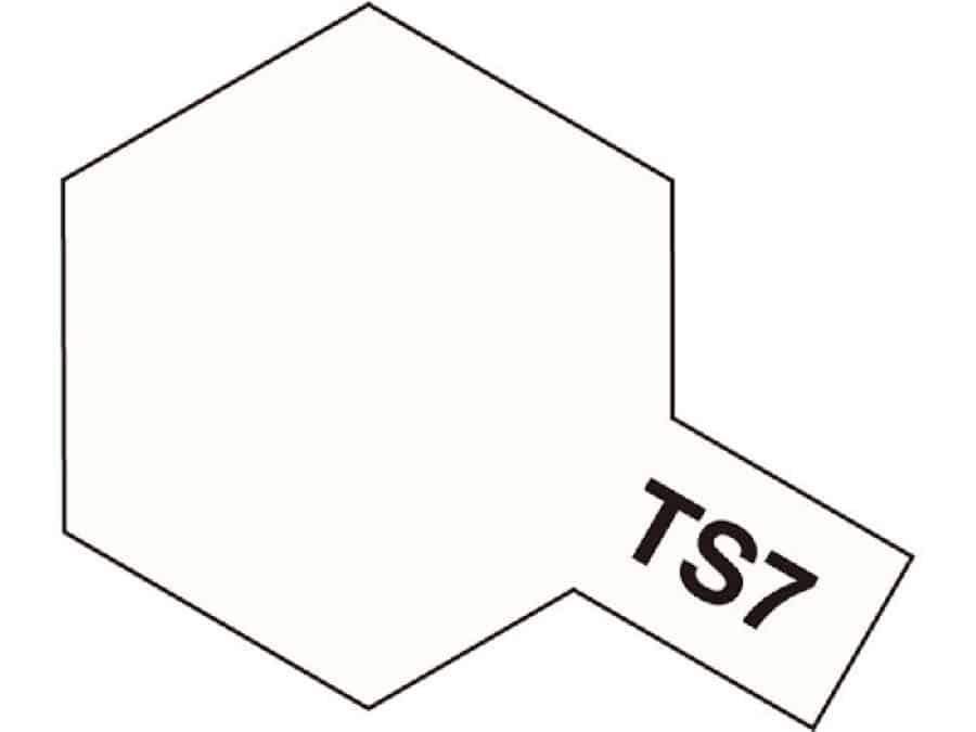 Tamiya 85007 Tamiya Color Spray TS-7 Racing White：圖片 1