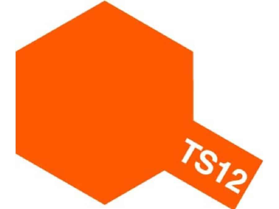 Tamiya 85012 Tamiya Color Spray TS-12 Orange：圖片 1