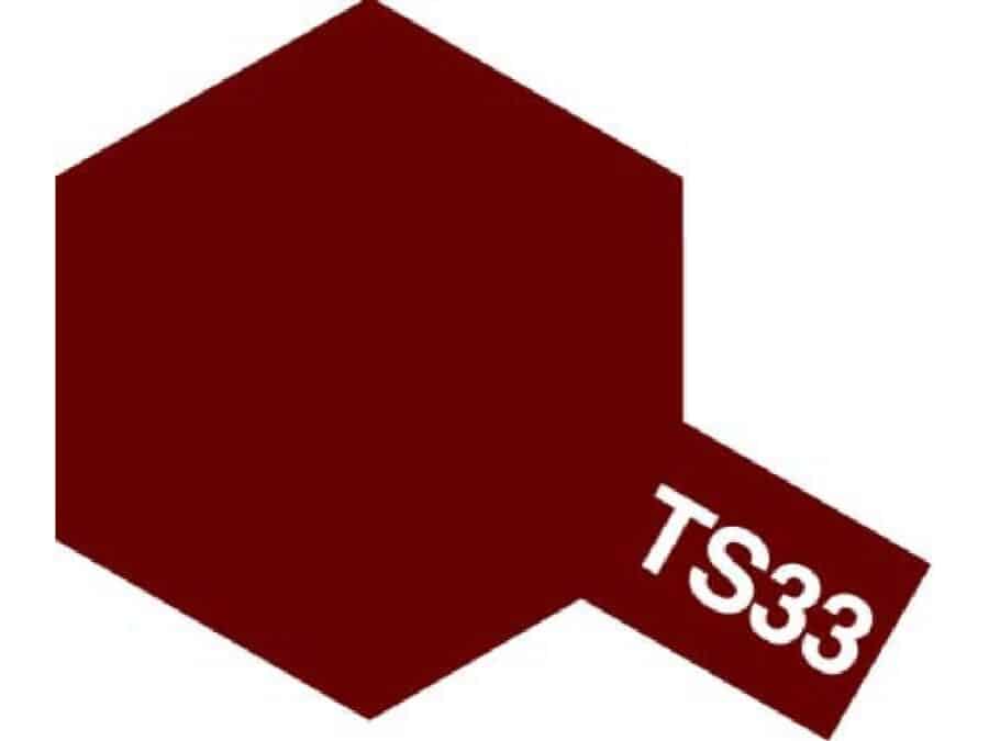 Tamiya 85033 Tamiya Color Spray TS-33 Dull Red：圖片 1