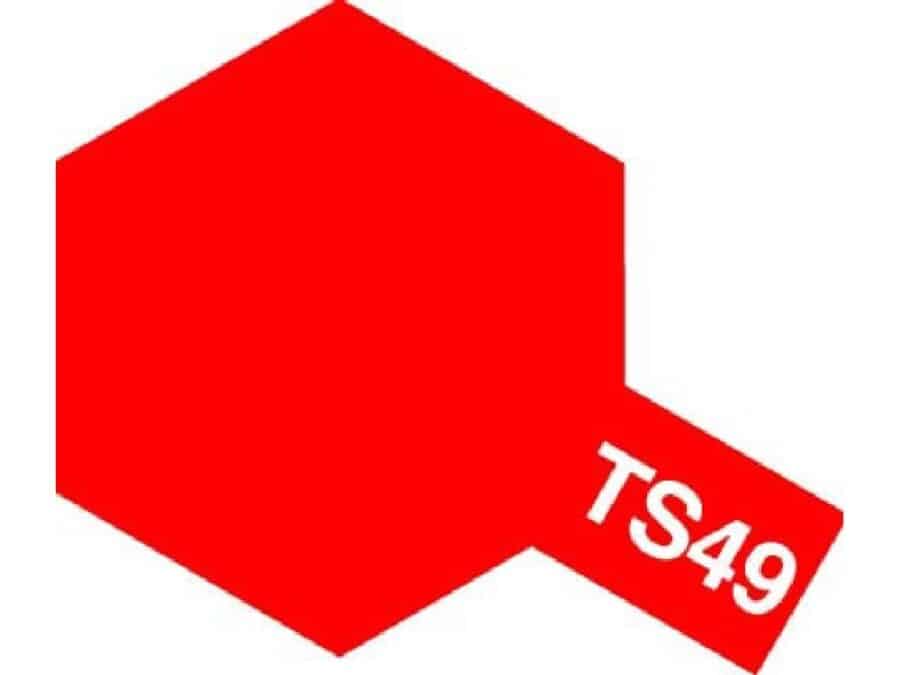 Tamiya 85049 Tamiya Color Spray TS-49 Bright Red：圖片 1