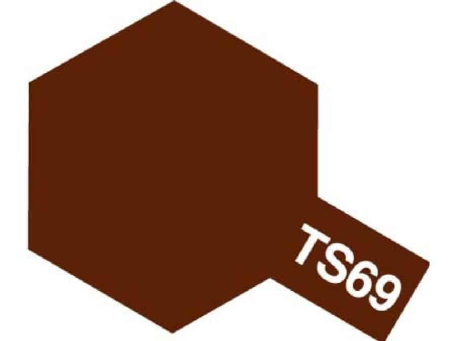 Tamiya 85069 Tamiya Color Spray TS-69 Linoleum Deck Brown：圖片 1