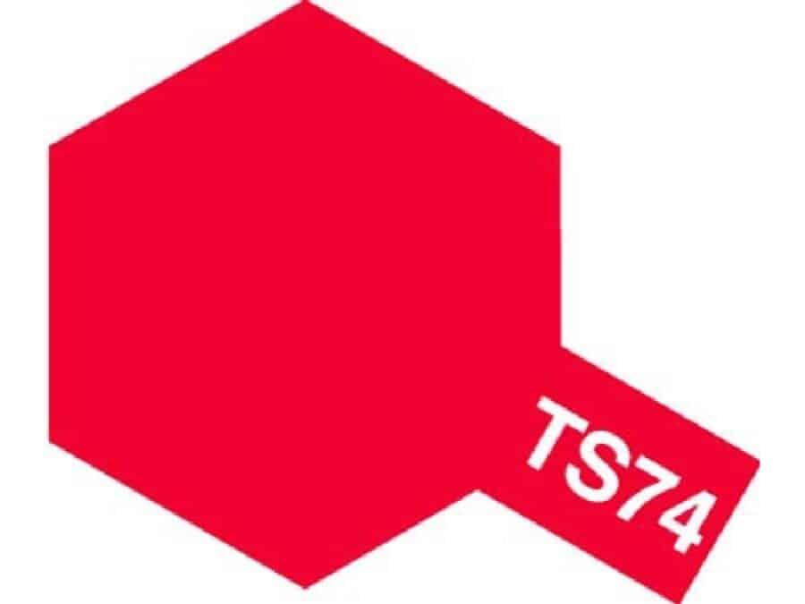 Tamiya 85074 Tamiya Color Spray TS-74 Clear Red：圖片 1