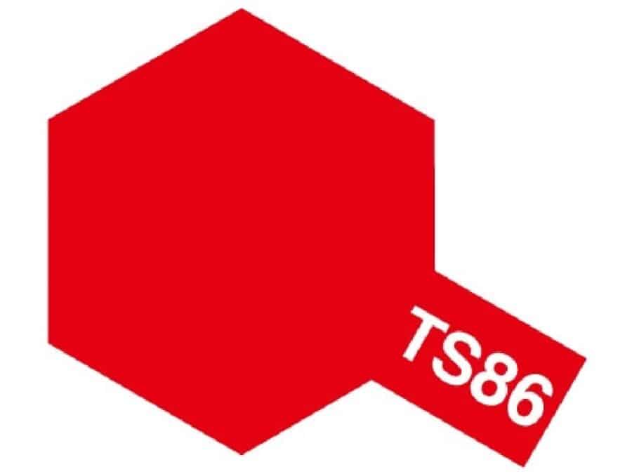 Tamiya 85086 Tamiya Color Spray TS-86 Pure Red：圖片 1