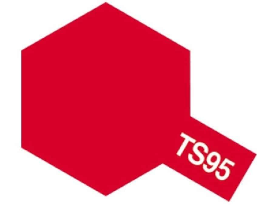 Tamiya 85095 Tamiya Color Spray TS-95 Pure Metallic Red：圖片 1