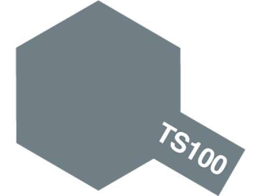 Tamiya 85100 Tamiya Color Spray TS-100 Bright Gun Metal (Semi-Gloss)：圖片 1