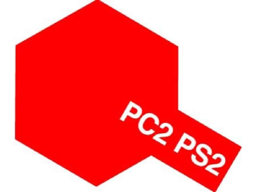 Tamiya  86002  Polycarbonate Color Spray PS-2 Red：圖片 1