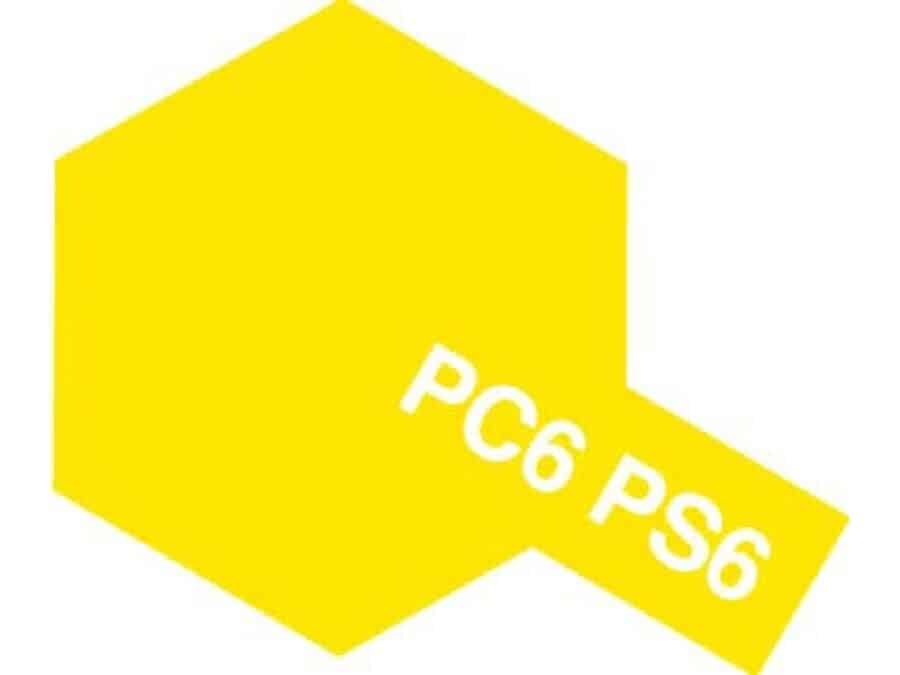 Tamiya  86006 Polycarbonate Color Spray PS-6 Yellow：圖片 1