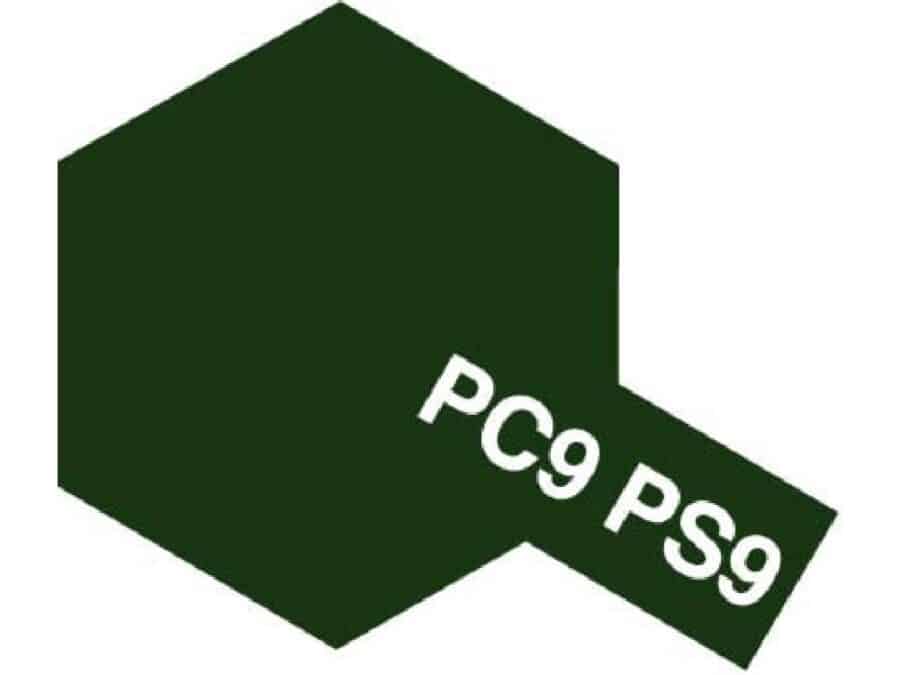 Tamiya  86009 Polycarbonate Color Spray PS-9 Green：圖片 1