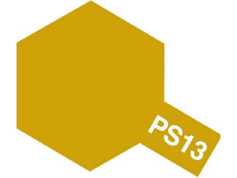 Tamiya 86013 Polycarbonate Color Spray PS-13 Gold：圖片 1