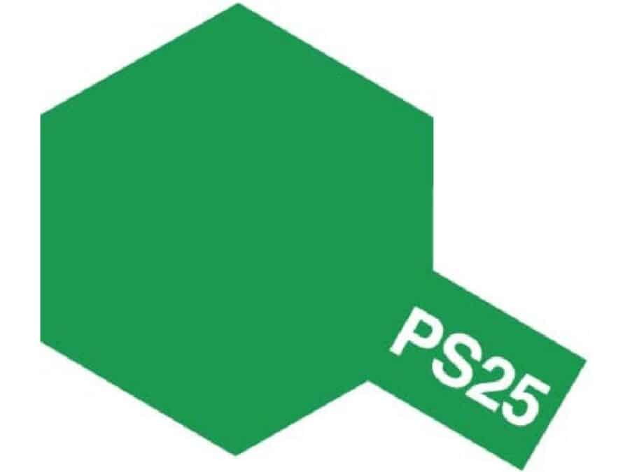 Tamiya 86025 Polycarbonate Color Spray PS-25 Bright Green：圖片 1