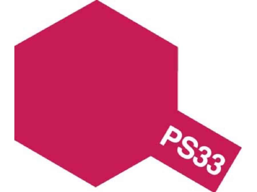 Tamiya 86033 Polycarbonate Color Spray PS-33 Cherry Red：圖片 1
