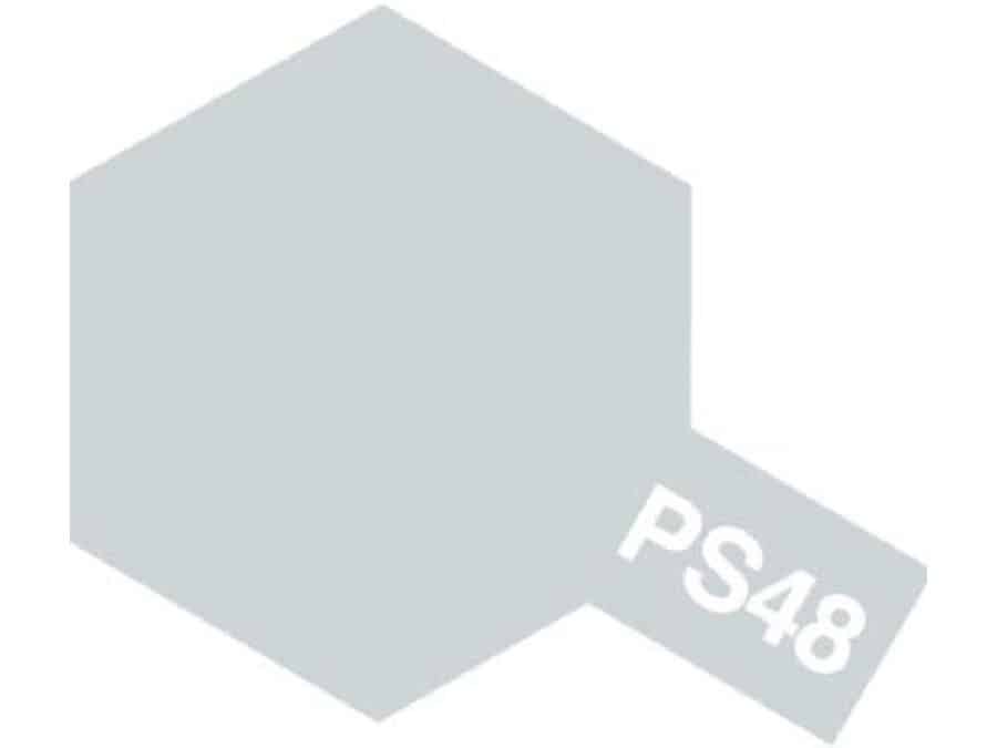 Tamiya 86048 Polycarbonate Color Spray PS-48 Semi-Gloss Silver Anodized Aluminum：圖片 1