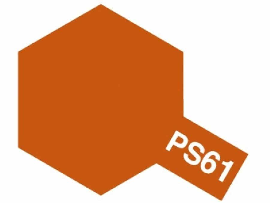 Tamiya 86061 Polycarbonate Color Spray PS-61 Metallic Orange：圖片 1