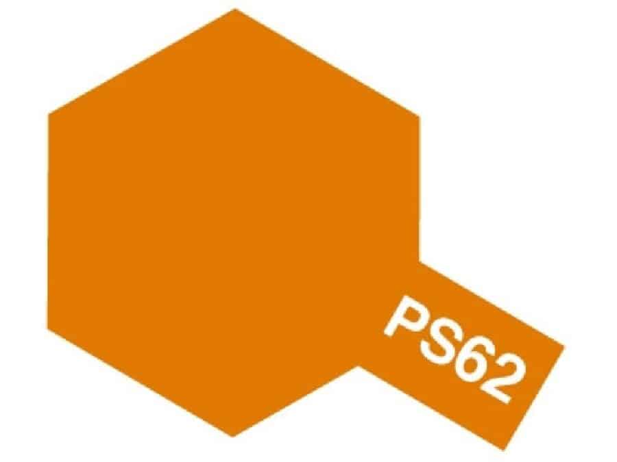 Tamiya 86062 Polycarbonate Color Spray PS-62 Pure Orange：圖片 1