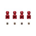 Tamiya 53645 RC Aluminum Stabilizer Ends (Red/4pcs)