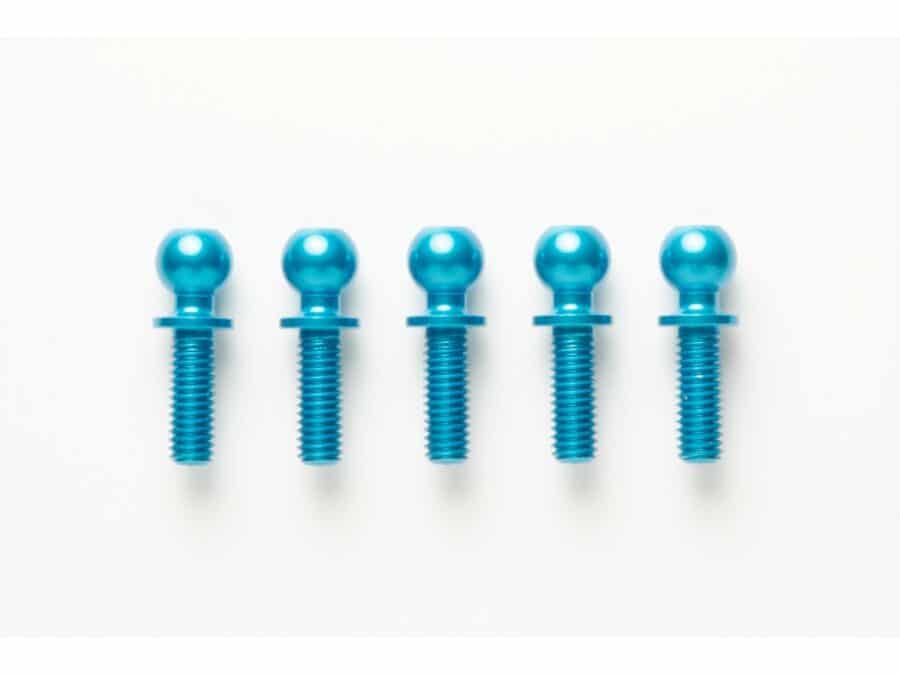 Tamiya 53907 RC 5x8mm Aluminum Hex Head Ball Connector (5pcs.)：圖片 1