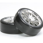 Tamiya 54022 RC 10-Spoked Wheel w/Super Driftech Tires 2pcs (24mm/0)