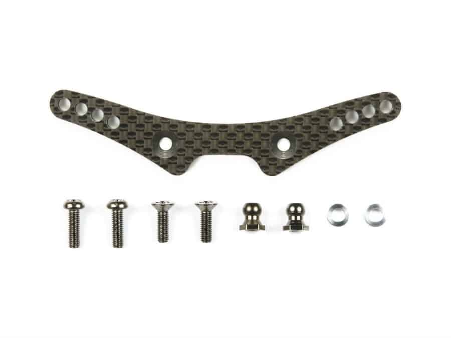 Tamiya 54362 RC M-06 Rear Carbon Damper Stay (For TRF Dampers)：圖片 1